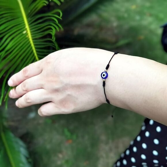 Evil Eye 7 Knot Lucky Bracelets for Women Men Adjustable Lucky Amulet - Picture 4 of 6